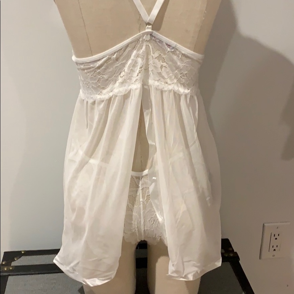 📦 Sheer white adjustable chemise set (M-17| XXL-5) - Picture 12 of 14